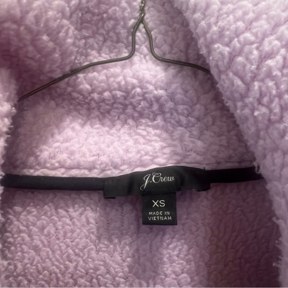 J. Crew Lavender Sherpa fleece jacket - Picture 4 of 5